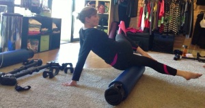 rolling hips and glutes with the CFR